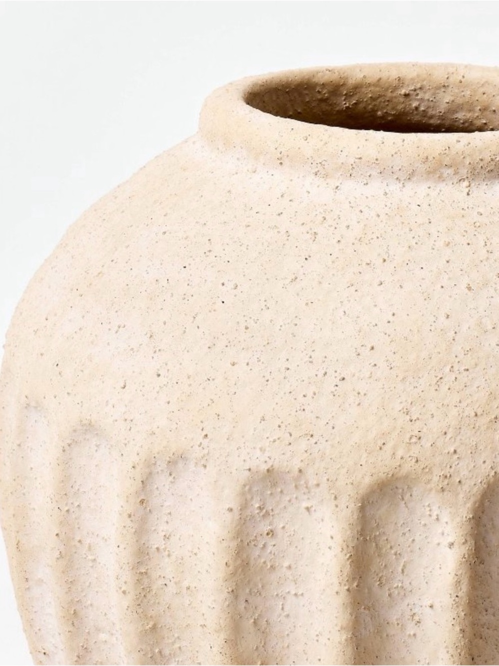 Pair (2) of Carved Ceramic Vase— Threshold designed with Studio McGee - Picture 5 of 9
